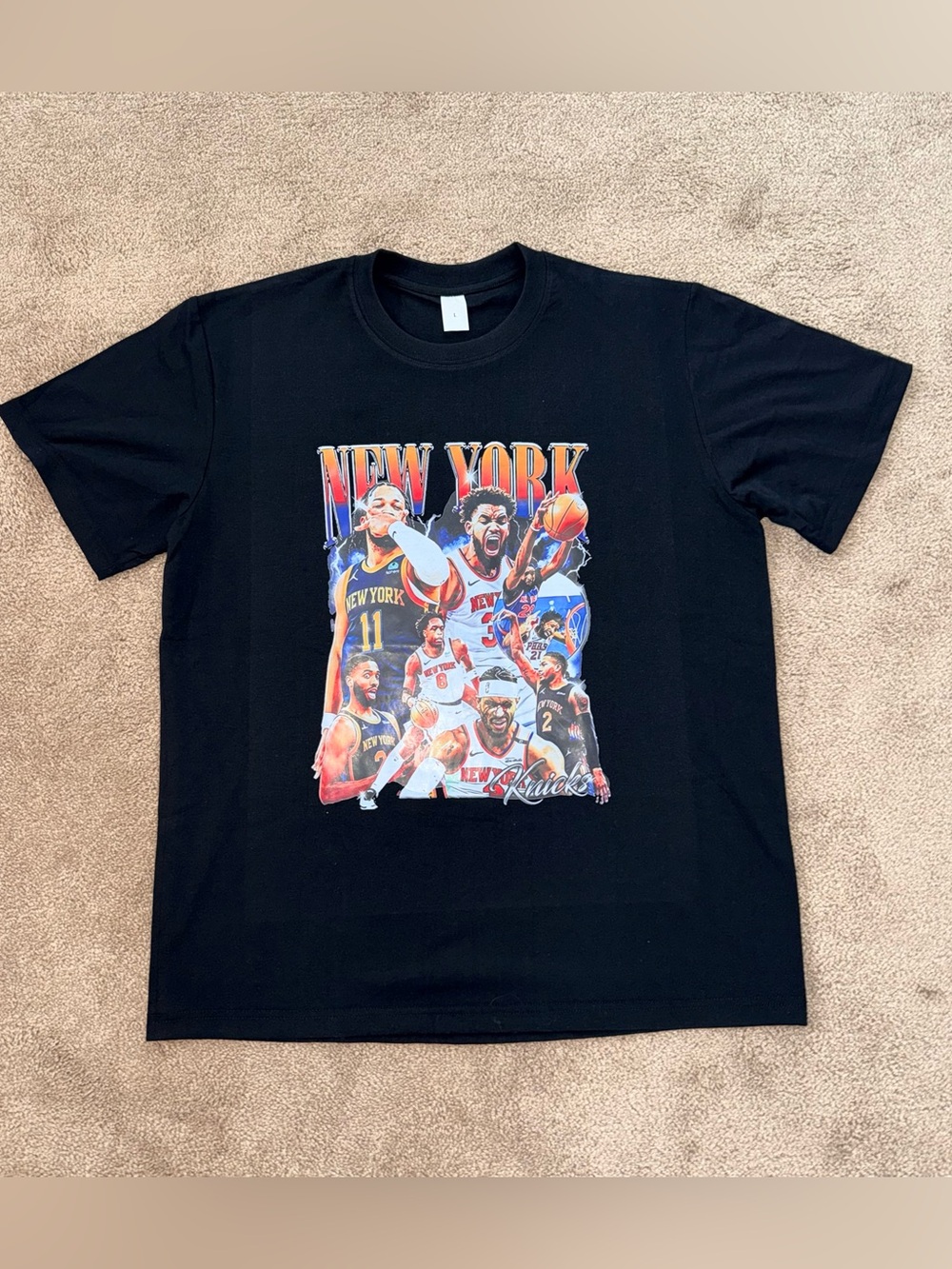 New York Knicks Jalen Brunson Karl-Anthony Towns Player Graphic T-Shirt